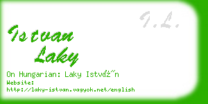 istvan laky business card